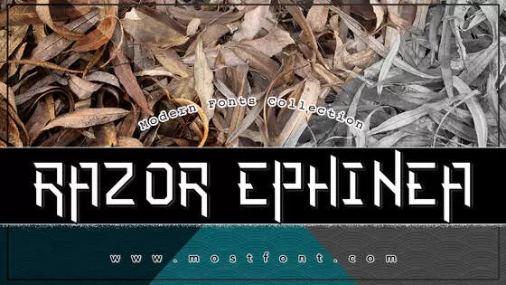 「Razor-Ephinea」字体排版图片
