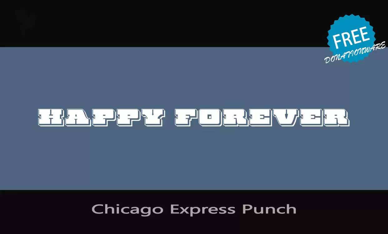 Font Sample of Chicago-Express-Punch