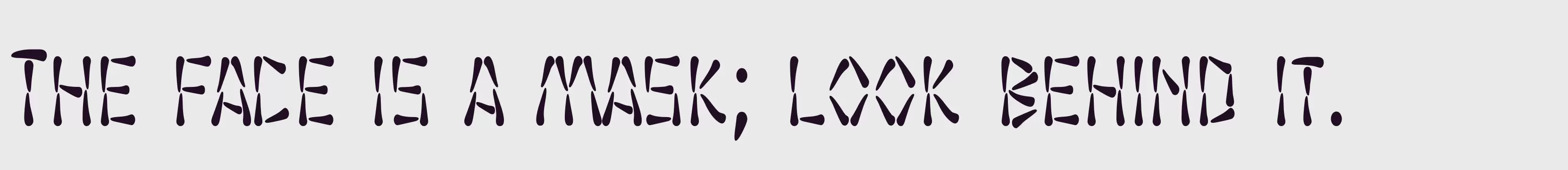 「SF Wasabi Condensed」字体效果图