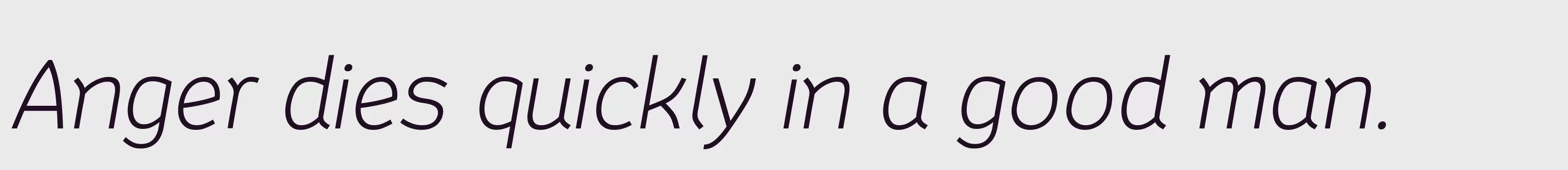 「MainlandLightItalic_PERSONAL」字体效果图