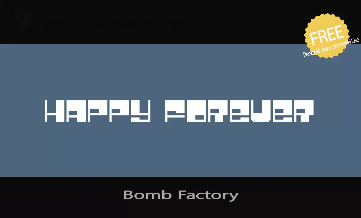 「Bomb-Factory」字体效果图