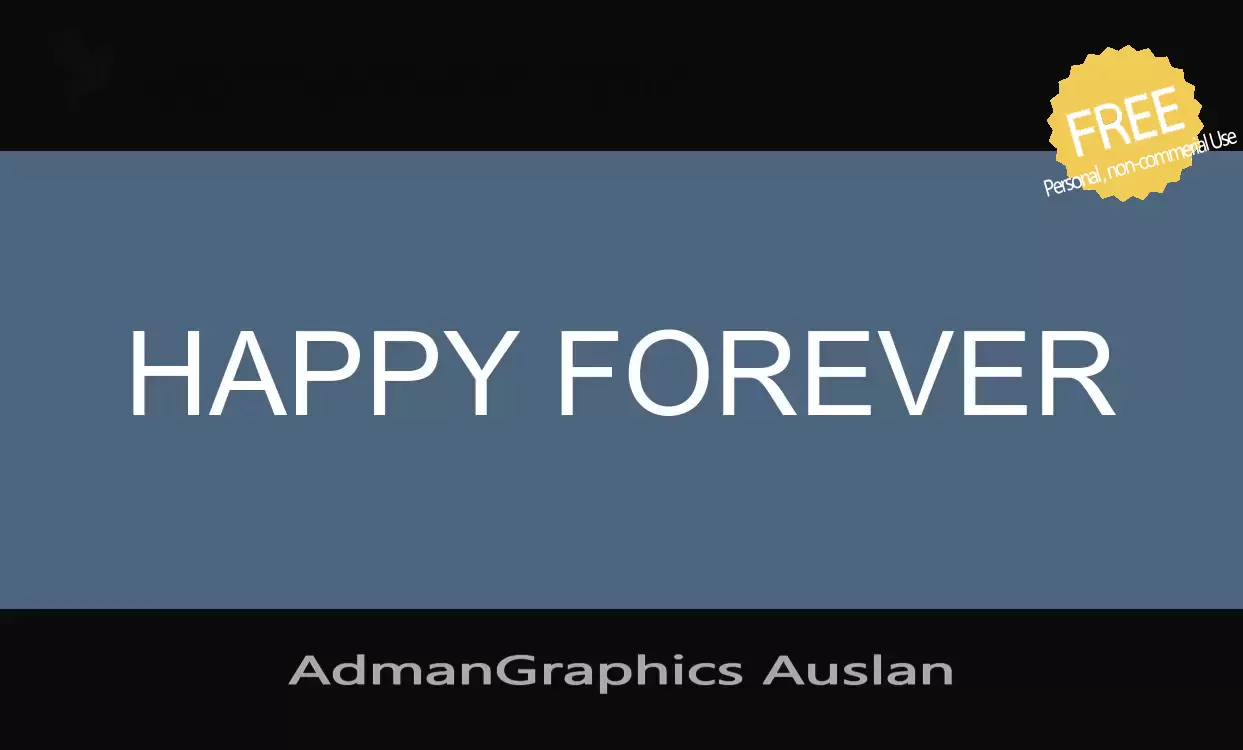 Sample of AdmanGraphics-Auslan