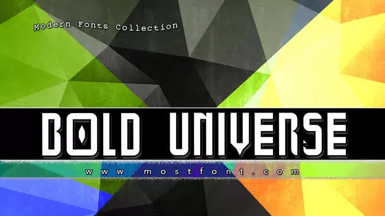 Typographic Design of Bold-Universe