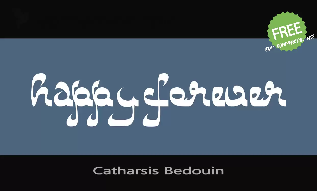 Font Sample of Catharsis-Bedouin