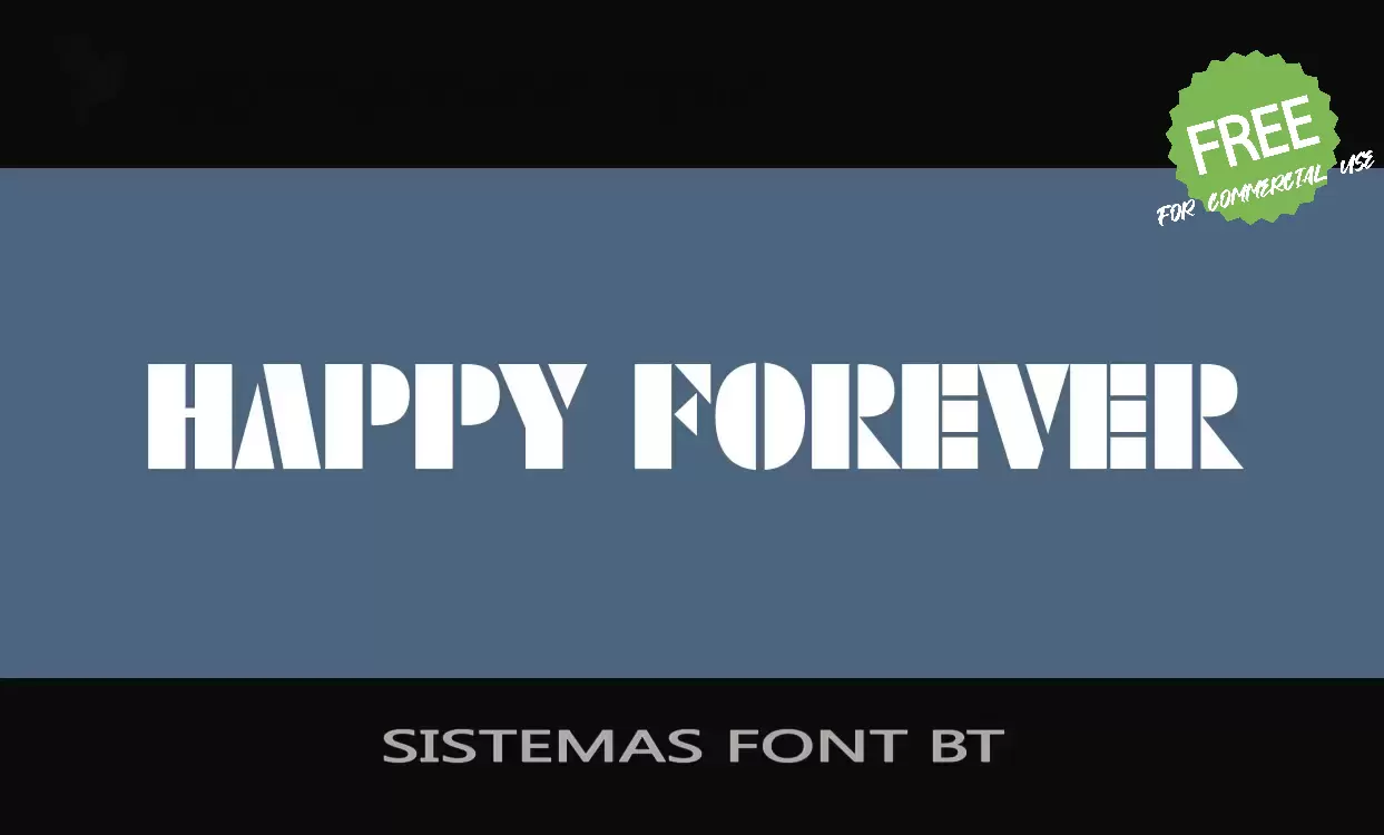 Sample of SISTEMAS-FONT-BT