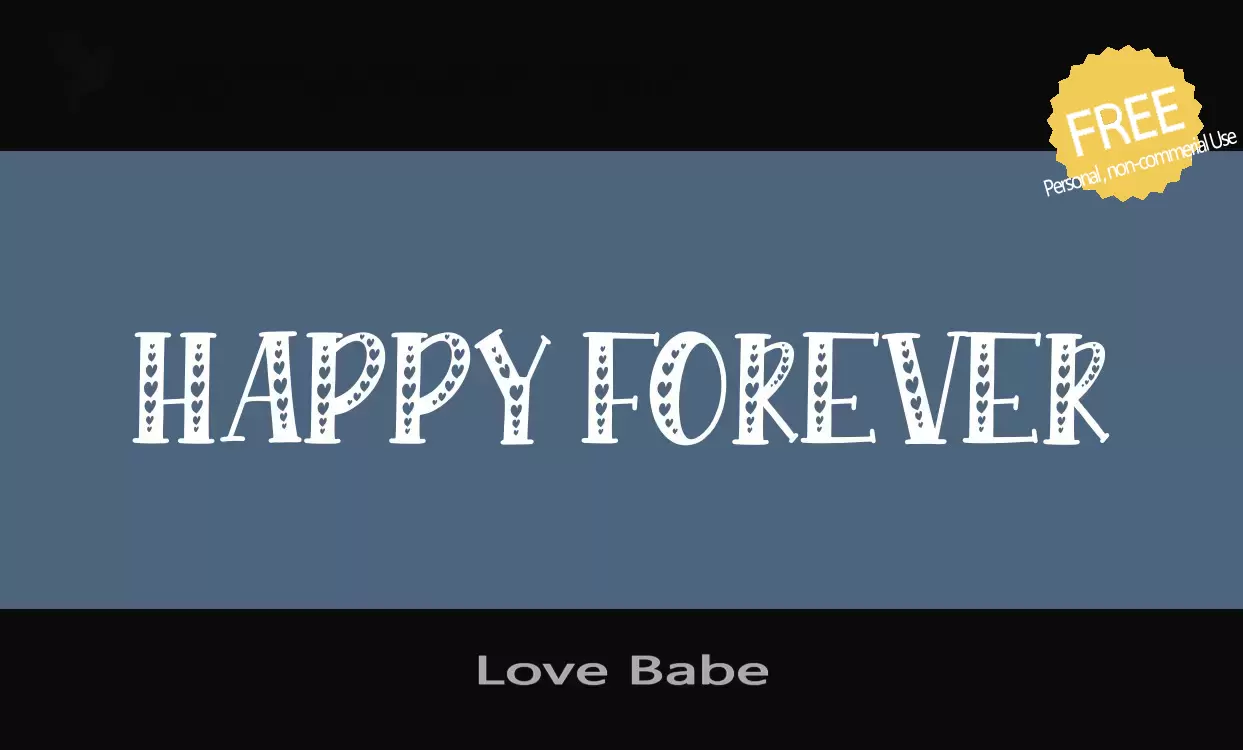 「Love-Babe」字体效果图