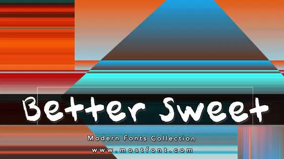 「Better-Sweet」字体排版图片