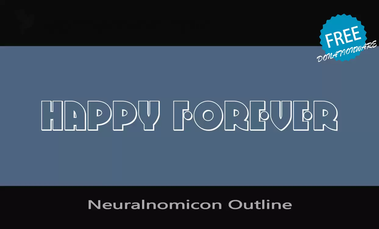 Font Sample of Neuralnomicon-Outline