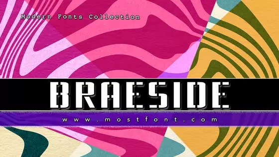 「Braeside」字体排版图片