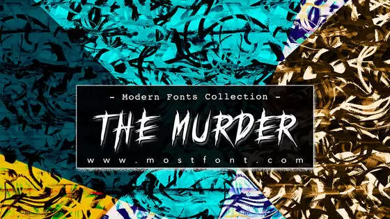 「THE-MURDER」字体排版图片