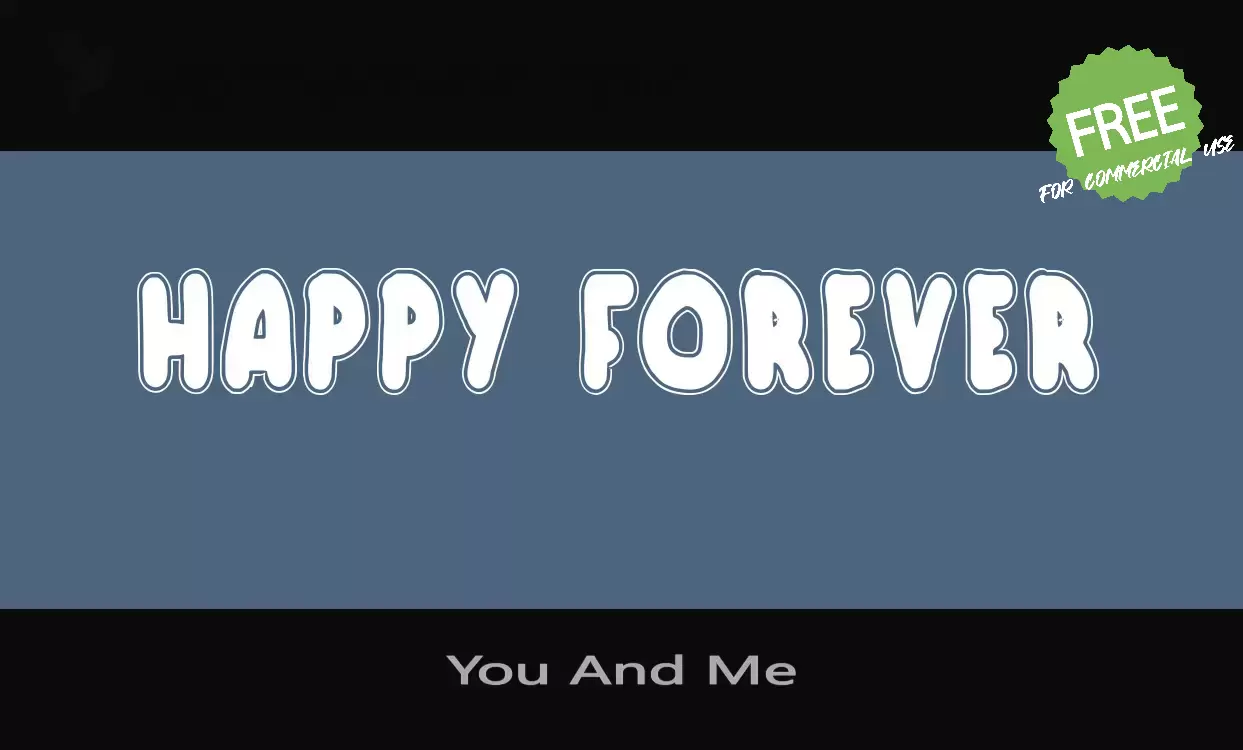 Font Sample of You-And-Me