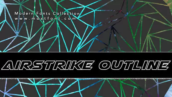 「Airstrike-Outline」字体排版图片