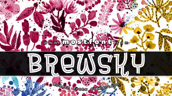 「Brewsky」字体排版样式