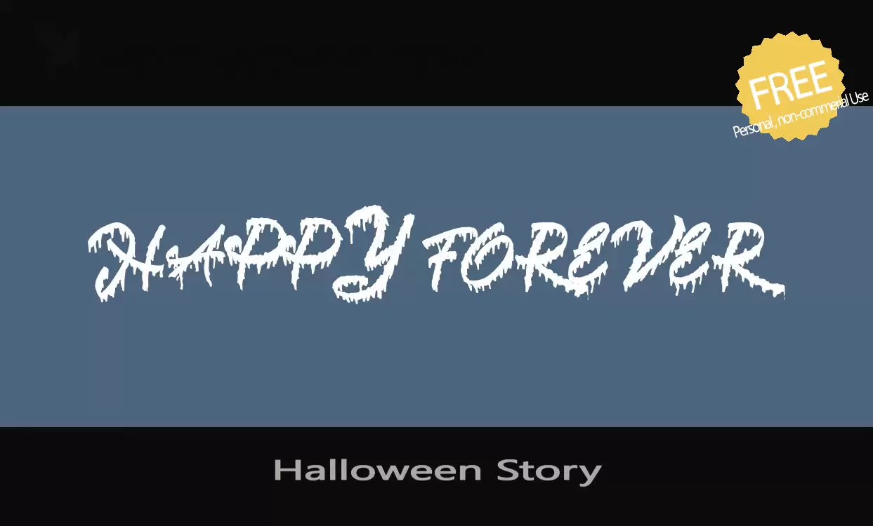 「Halloween-Story」字体效果图