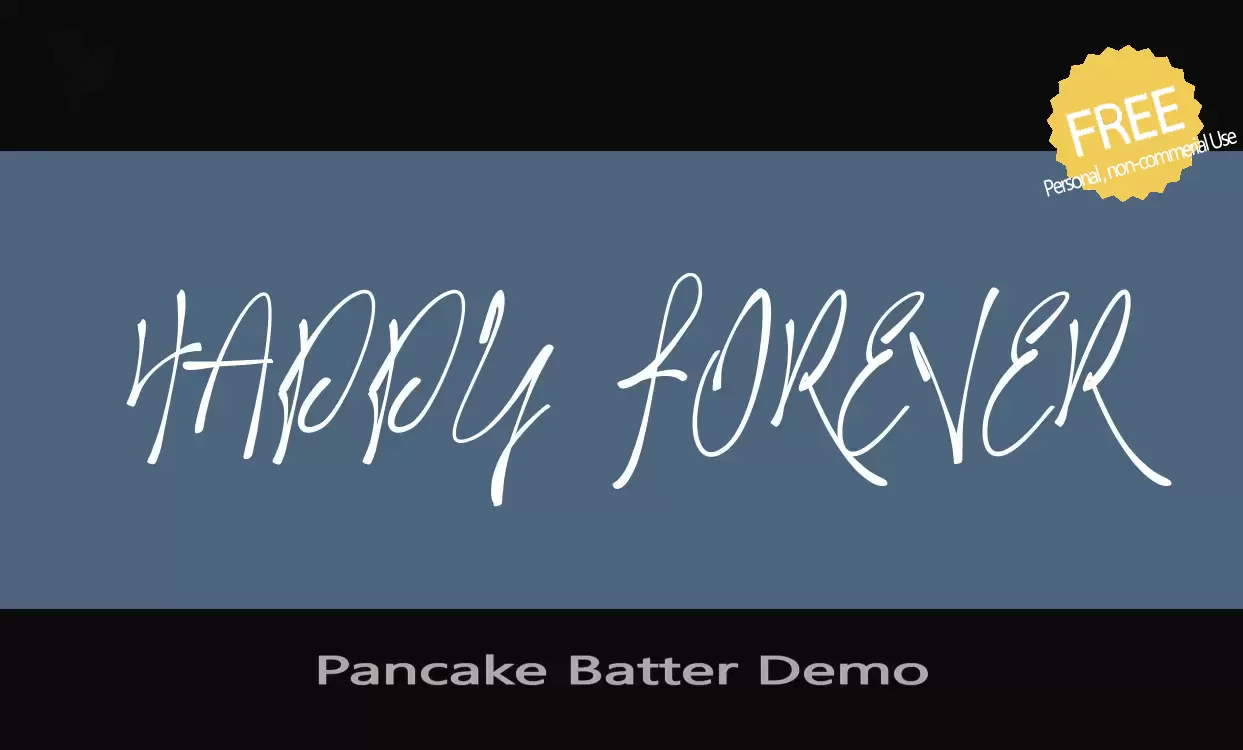 「Pancake-Batter-Demo」字体效果图