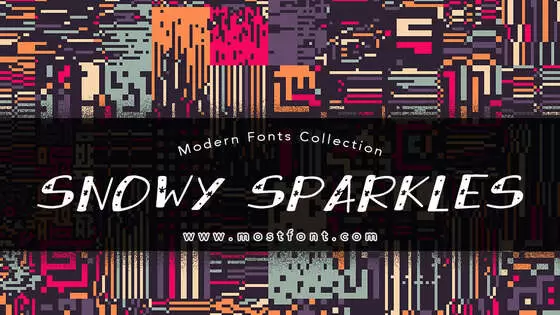 Typographic Design of Snowy-Sparkles