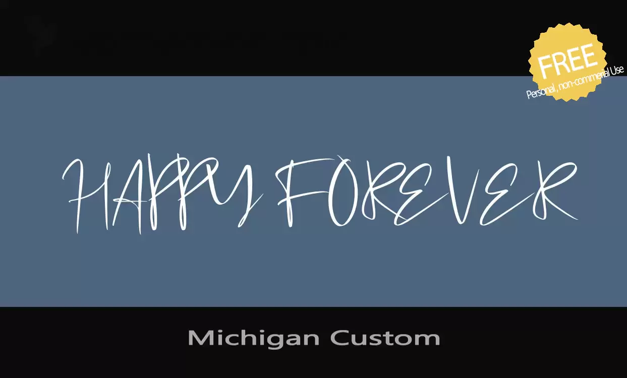 「Michigan-Custom」字体效果图