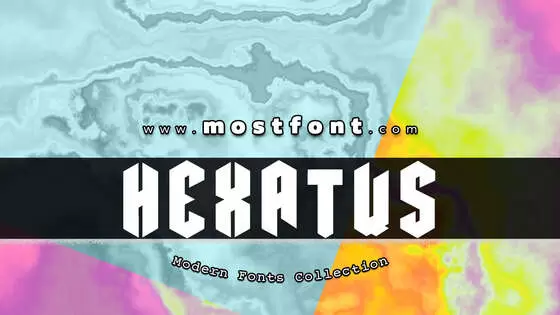 「Hexatus」字体排版图片