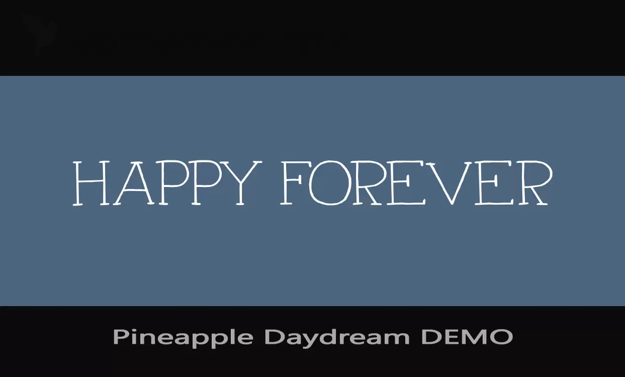 Font Sample of Pineapple-Daydream-DEMO