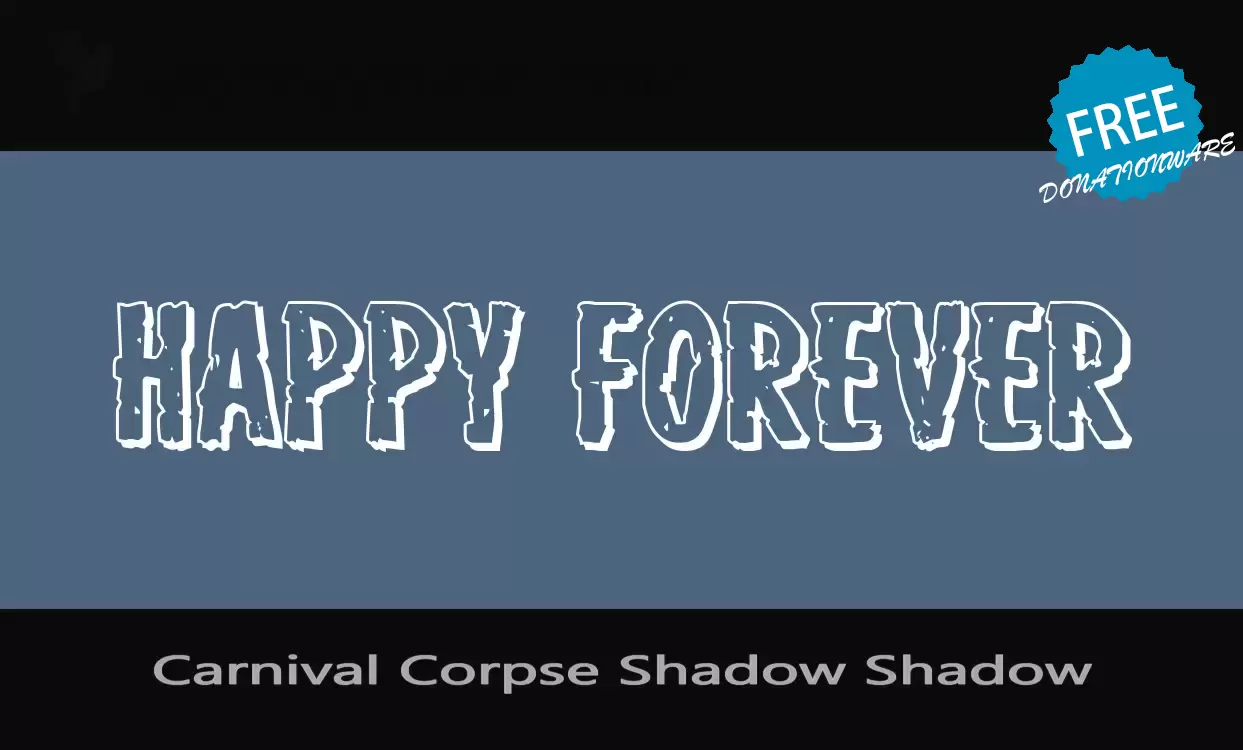 「Carnival-Corpse-Shadow-Shadow」字体效果图