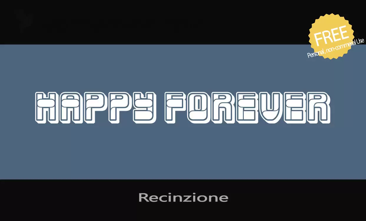 「Recinzione」字体效果图