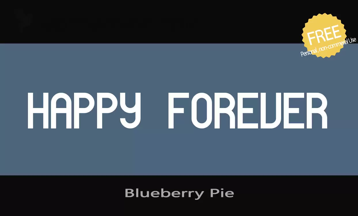 Sample of Blueberry-Pie