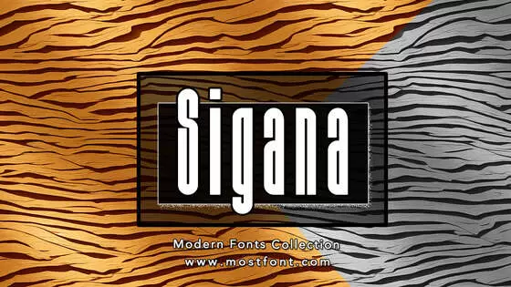 「Sigana」字体排版样式