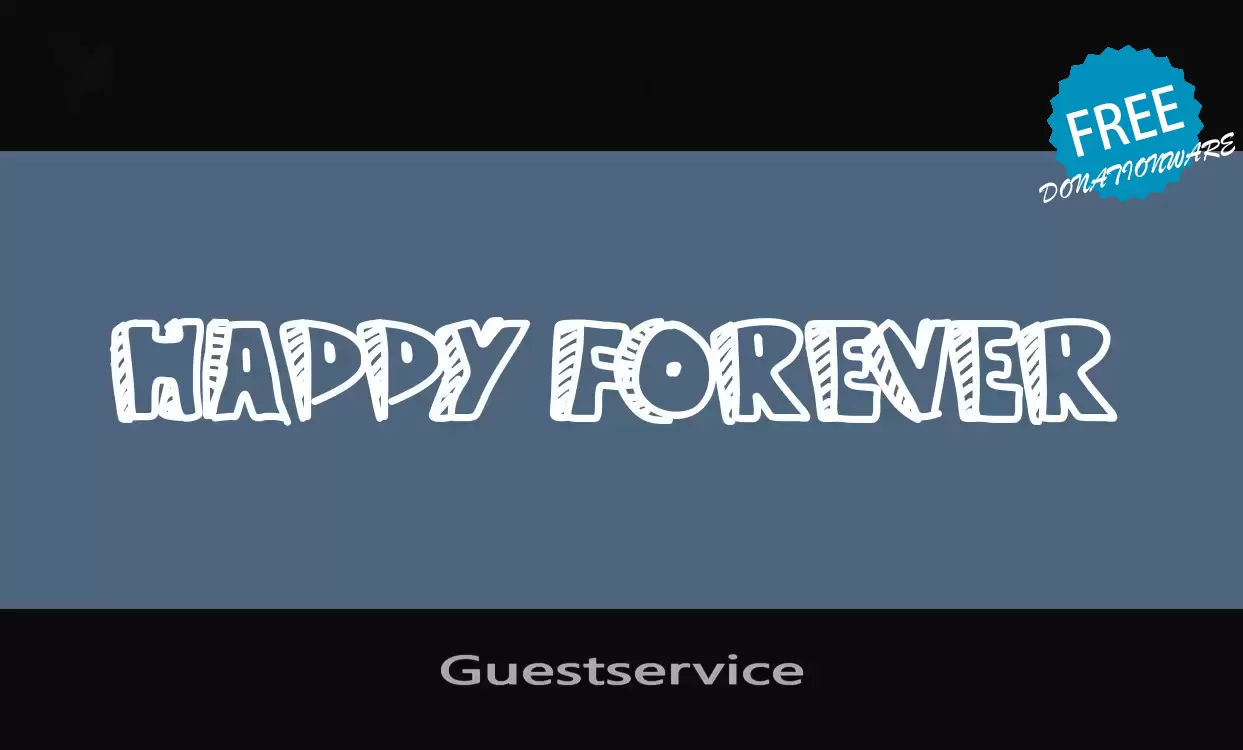 「Guestservice」字体效果图