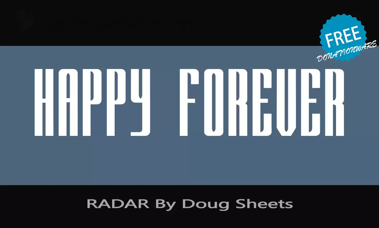 Sample of RADAR-By-Doug-Sheets