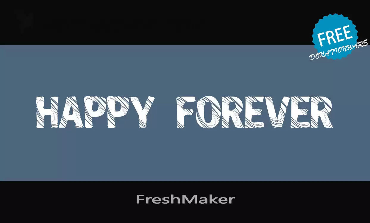 「FreshMaker」字体效果图