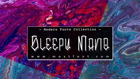 Typographic Design of Sleepy-Mano