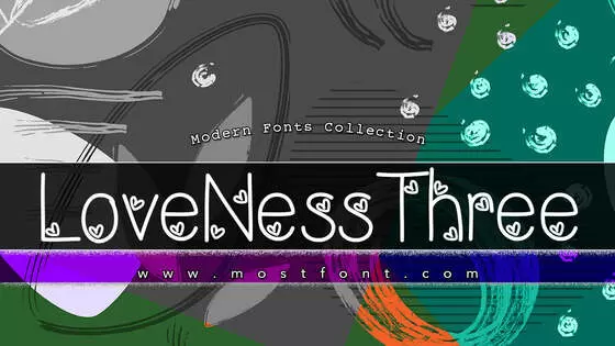 「LoveNessThree」字体排版样式