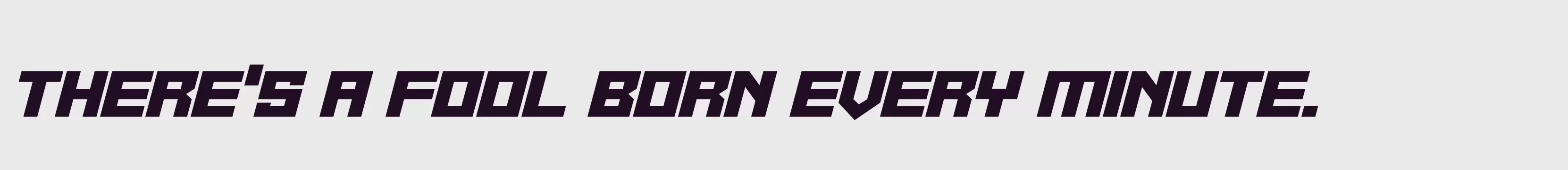 「Alien Cyborg Italic」字体效果图