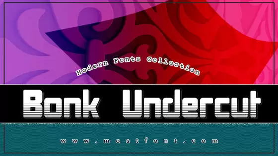 「Bonk-Undercut」字体排版图片