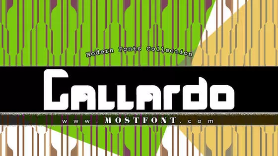 「Gallardo」字体排版图片