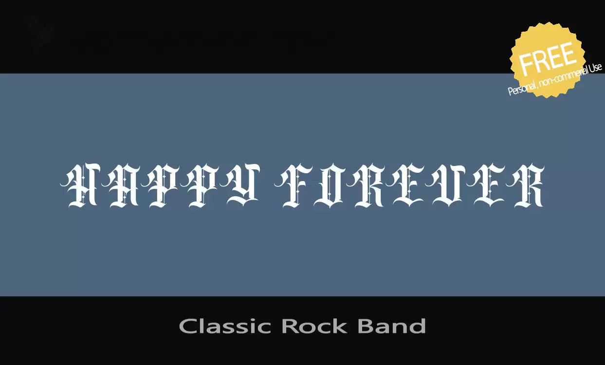 「Classic-Rock-Band」字体效果图