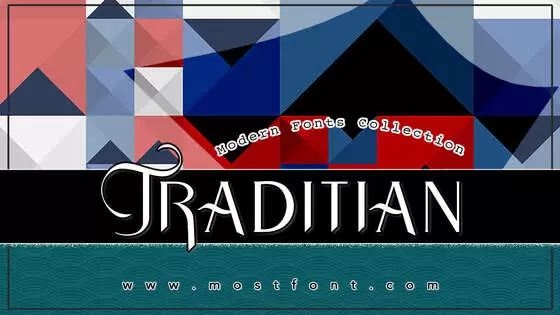 「Traditian」字体排版图片