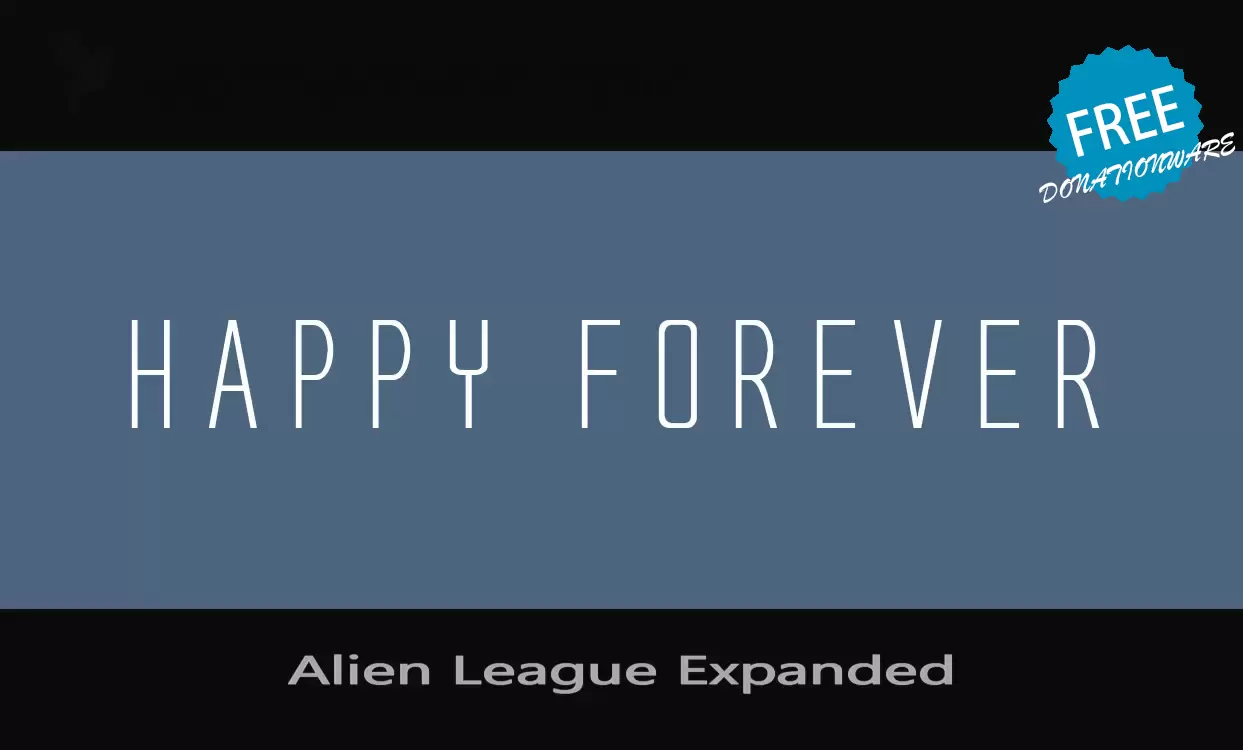 「Alien-League-Expanded」字体效果图