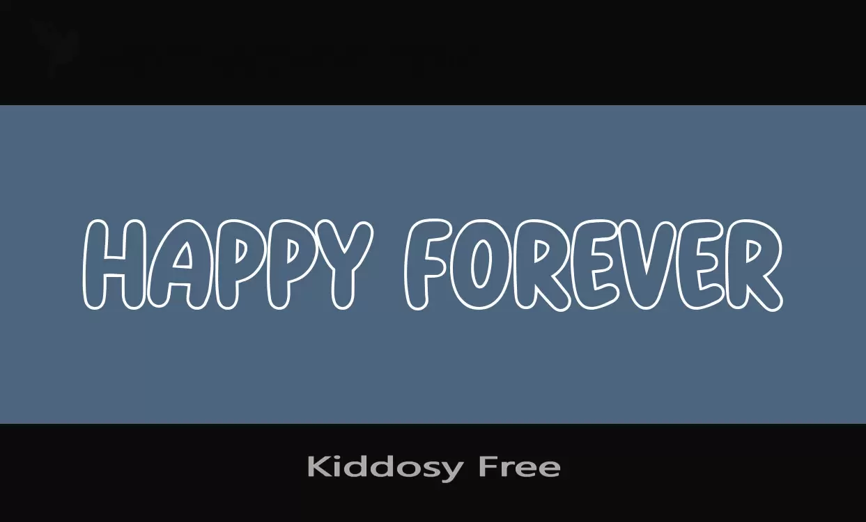 「Kiddosy-Free」字体效果图