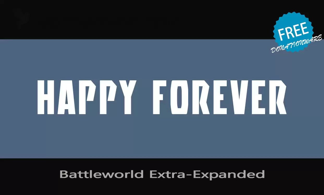 「Battleworld-Extra-Expanded」字体效果图