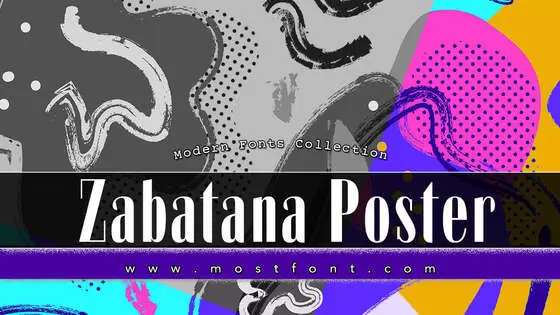 「Zabatana-Poster」字体排版图片