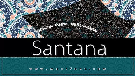 Typographic Design of Santana