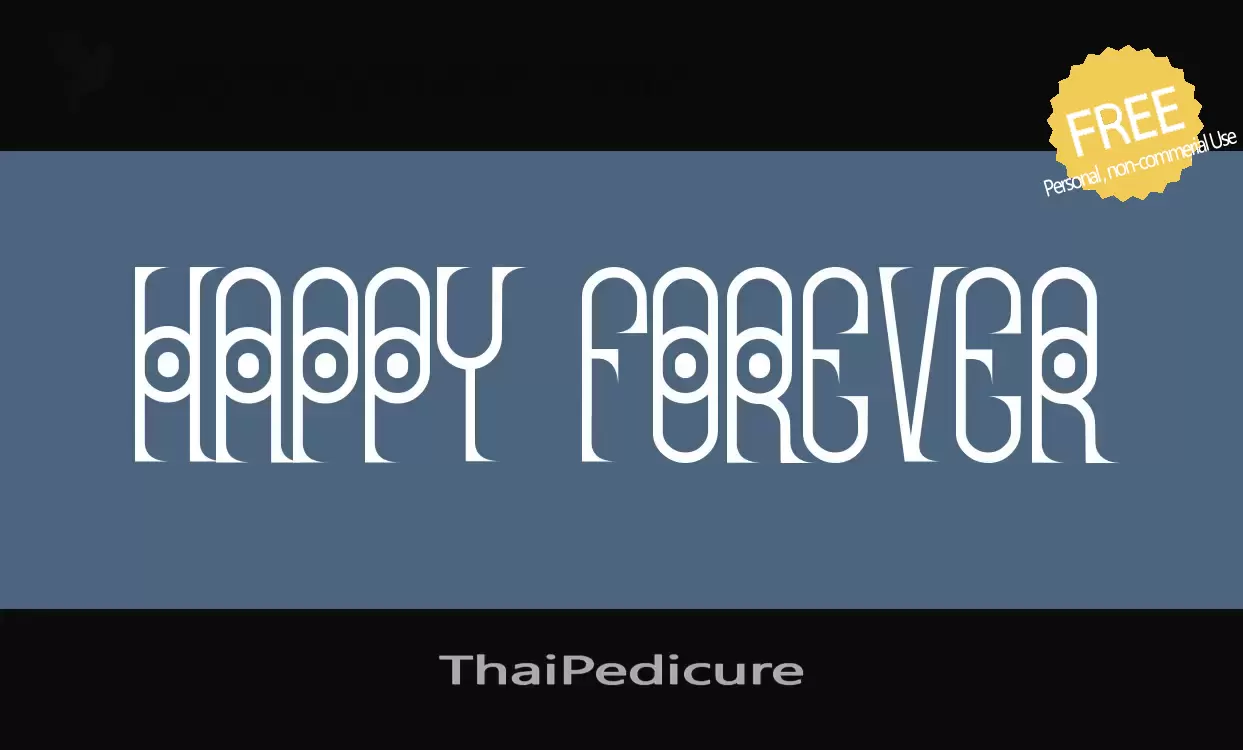 「ThaiPedicure」字体效果图