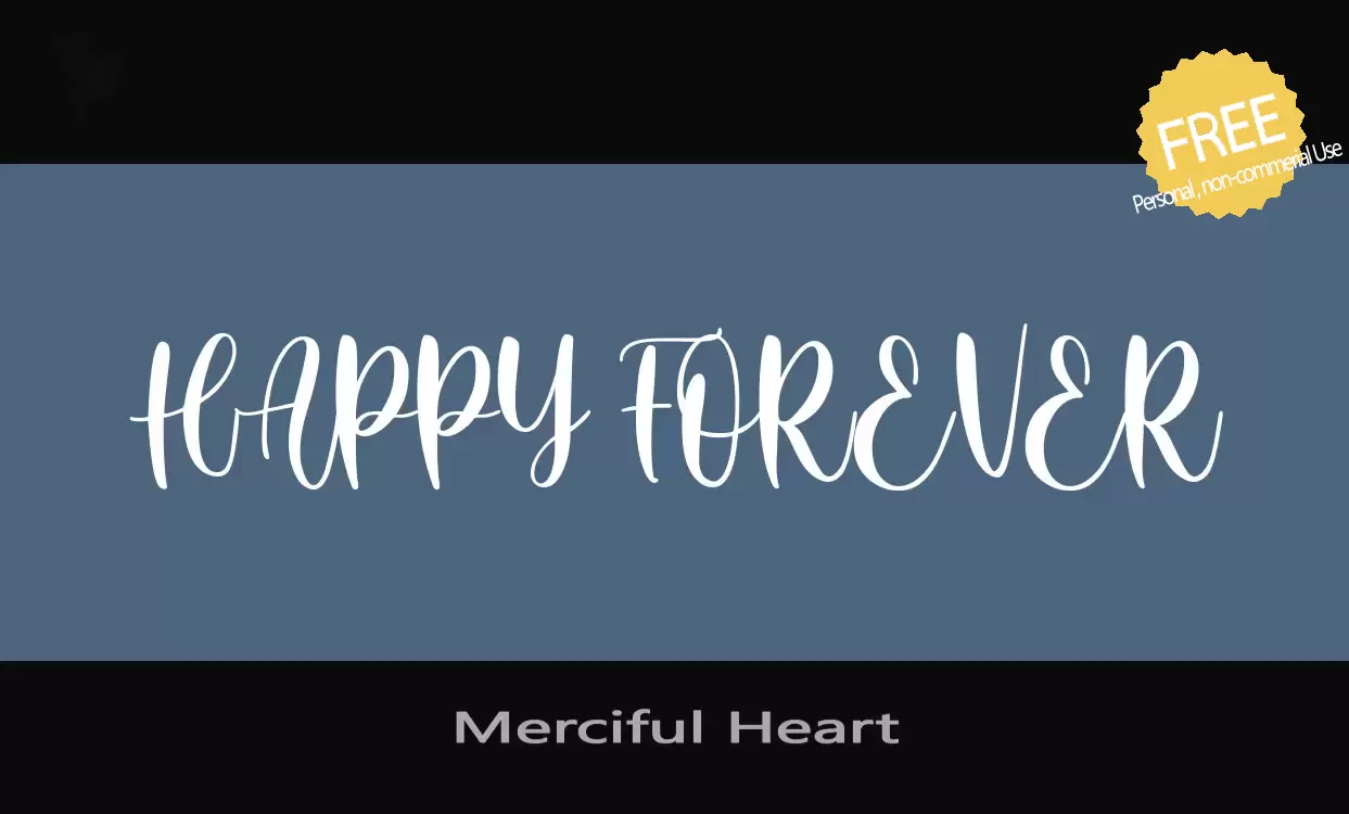 「Merciful-Heart」字体效果图