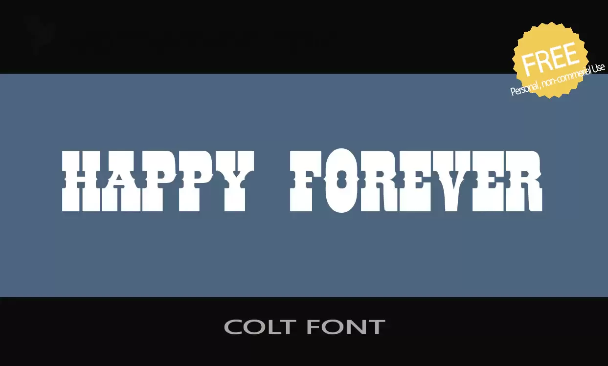 Sample of COLT-FONT