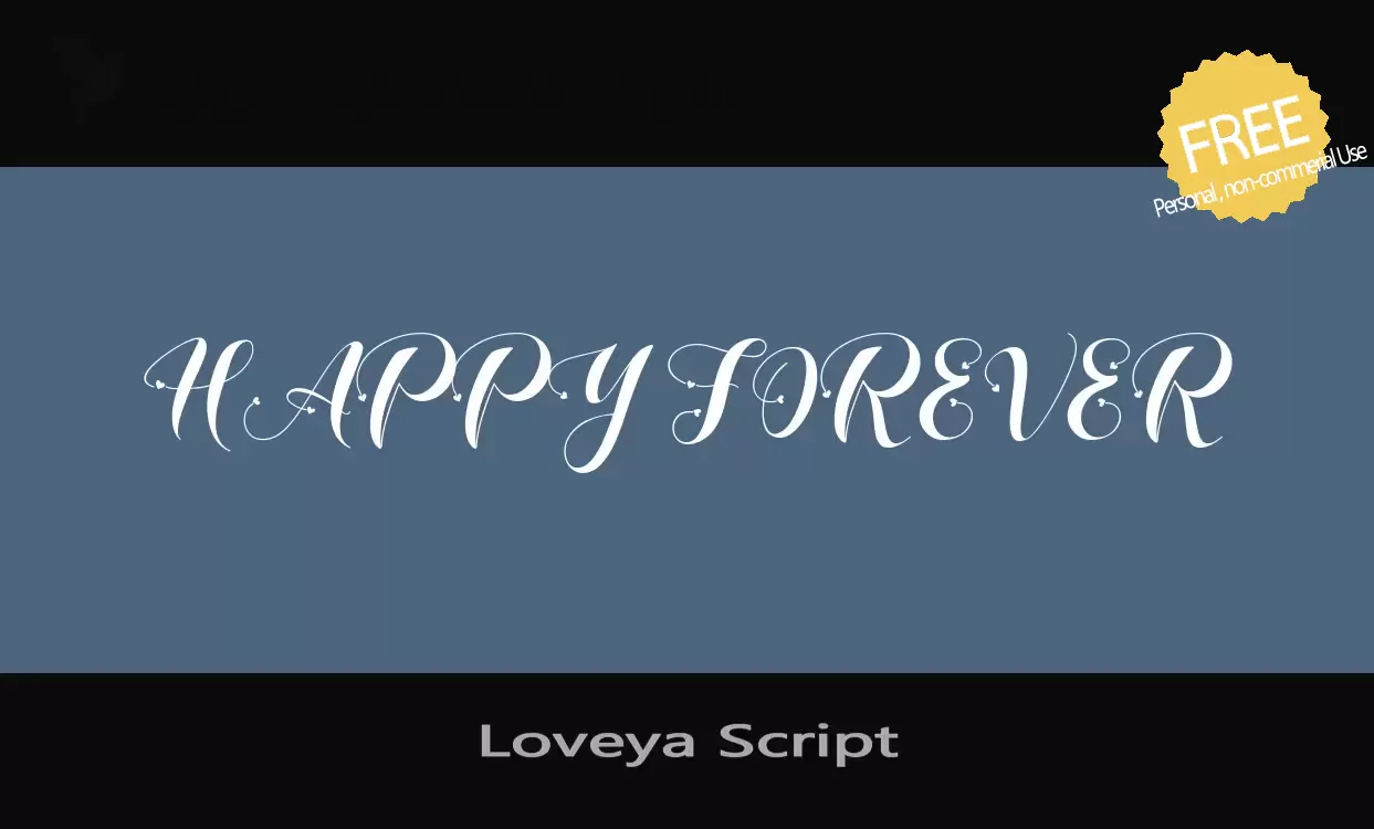 Sample of Loveya-Script