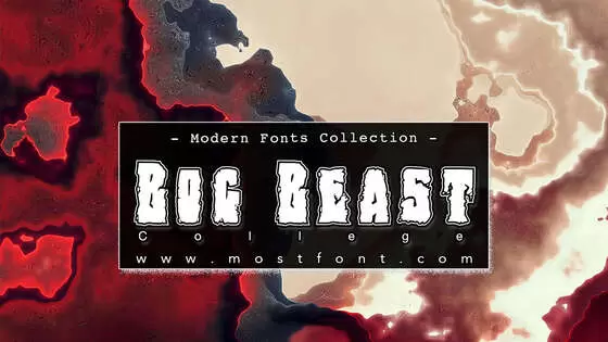 「Bog-Beast-College」字体排版图片