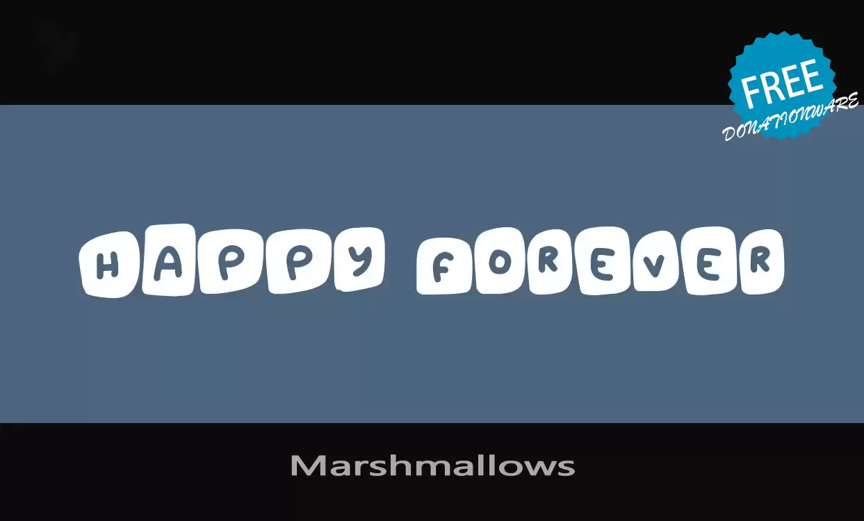 「Marshmallows」字体效果图