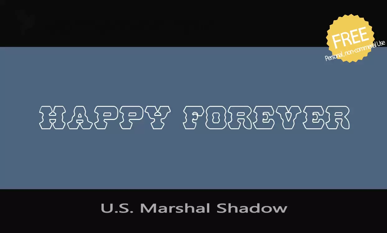 「U.S.-Marshal-Shadow」字体效果图