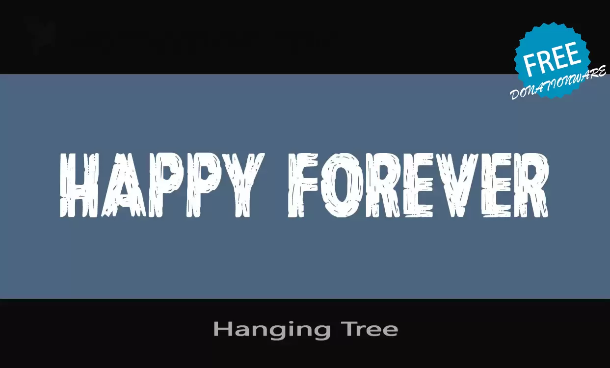 「Hanging-Tree」字体效果图